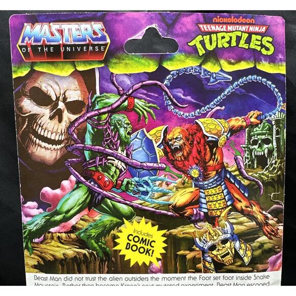 Turtles of Grayskull Beast Man TMNT MOTU Origins Retro Action Figure New - Picture 6 of 8